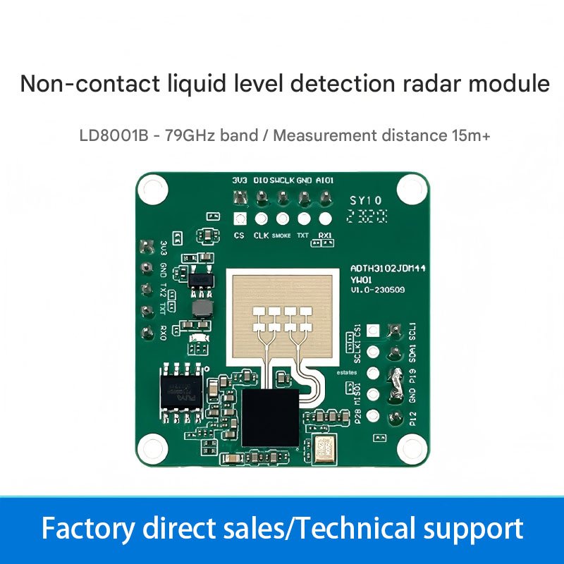 02 79G millimeter-wave liquid level detection sensor LD8001B non-contact radar module for high-precision level measurement - Image 1