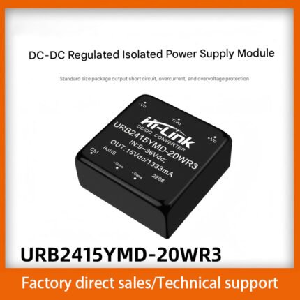 DC-DC regulated output isolating switch 24V to 15V 20W DC power supply module URB2405YMD-20WR3
