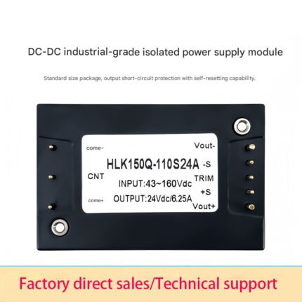 DC-DC brick-type module power supply 150Q-110S24A isolated voltage regulator 110V to 24V single rail 150W