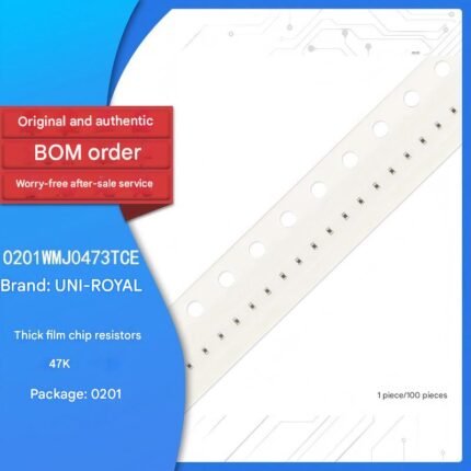 0201 Chip Resistor 47KΩ (473) 47kΩ 1/20W Accuracy ±5% (100 pieces)