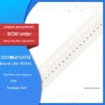 0201 Chip Resistor 100KΩ (104) 100 kΩ 1/20W Accuracy ±5% (100 pieces)