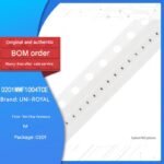 0201 Chip Resistor 1MΩ (1004) 1/20W Accuracy ±1% 0201WMF1004TCE 100 pieces