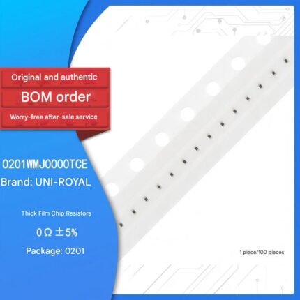 0201 Chip Resistor 0R (000) 1/20W Accuracy ±5% 0201WMJ0000TCE 100 pieces