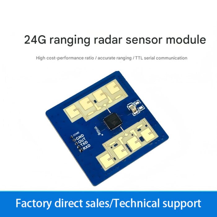 2411S ranging radar sensor module app controls and adjusts parameters 24G