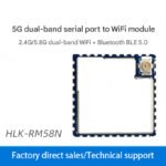 RM58N Serial to WiFi Module, 5G Dual-Band Low-Power Bluetooth Combined Wireless Transparent Transmission Module