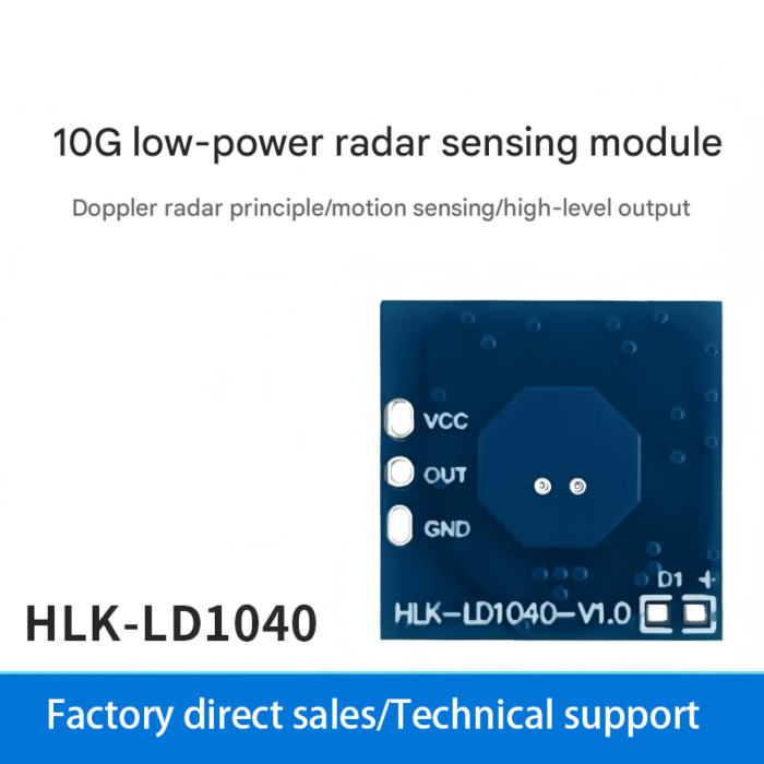 X-band 10g radar sensing module LD1040 low-power micro-motion intelligent sensing sensor