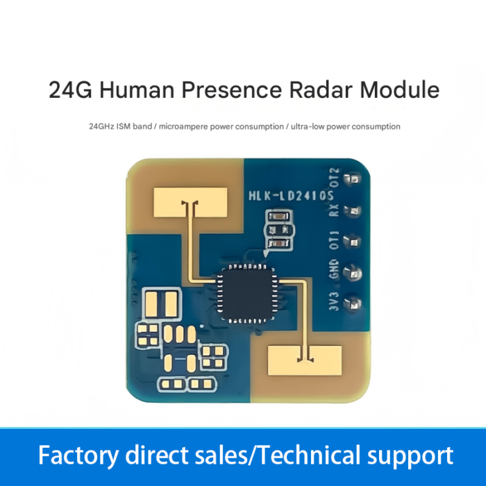 24G Human Presence Detection Radar Module with Microampere-level Ultra-Low Power Inductive Switch ld2410S