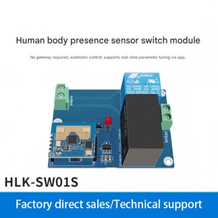 SW01S Light Controller with 24G Human Presence Radar Automatic Sensing Smart Switch and APP Smart Parameter Adjustment