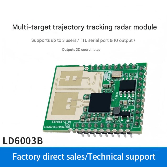 60G millimeter-wave radar multi-target human presence sensing LD6003B high-precision serial communication