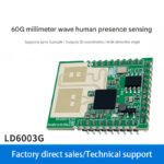 60G millimeter-wave radar gesture recognition 3D human presence sensing LD600 3G serial communication