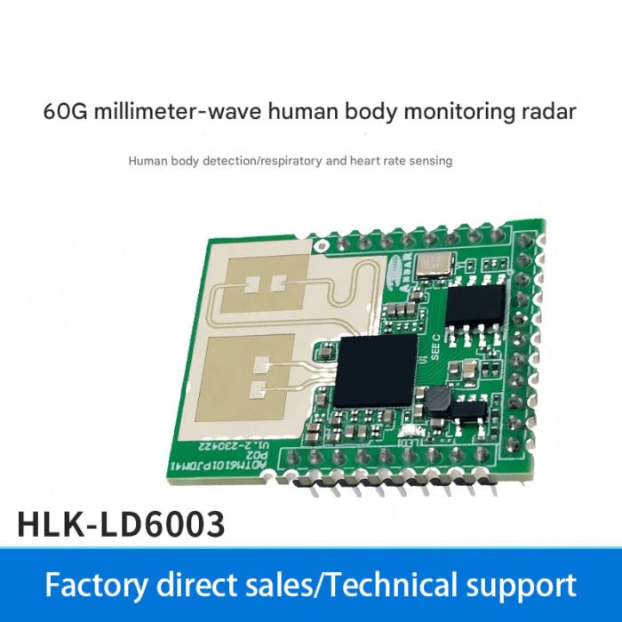 LD6003 60G Respiratory and Heart Rate Detection Radar Module - Non-contact Millimeter Wave Sensor