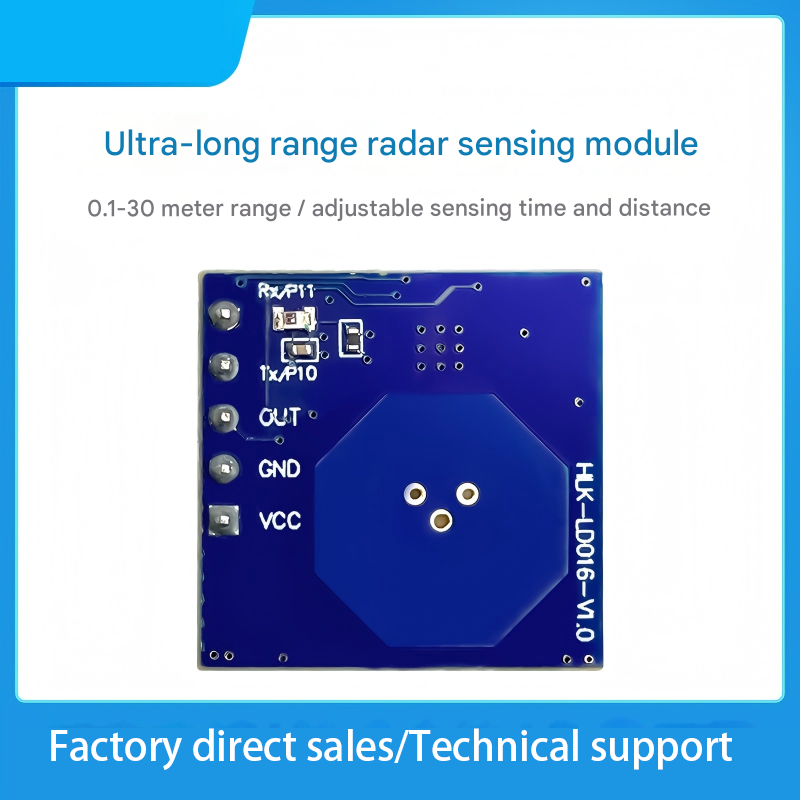 1(1) 5.8g radar sensing module, human motion sensor, distance and time adjustable, host computer LD016 - Image 1