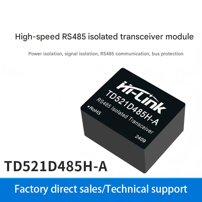 1(1) TD521D485H-A High-Speed Communication Isolation Interface Module, Single-Channel Automatic Transceiver RS485 - Image 1