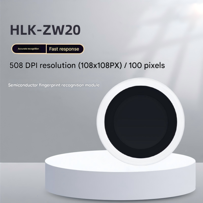ZW20 low-power fingerprint recognition module with press-type finger detection semiconductor fingerprint sensor