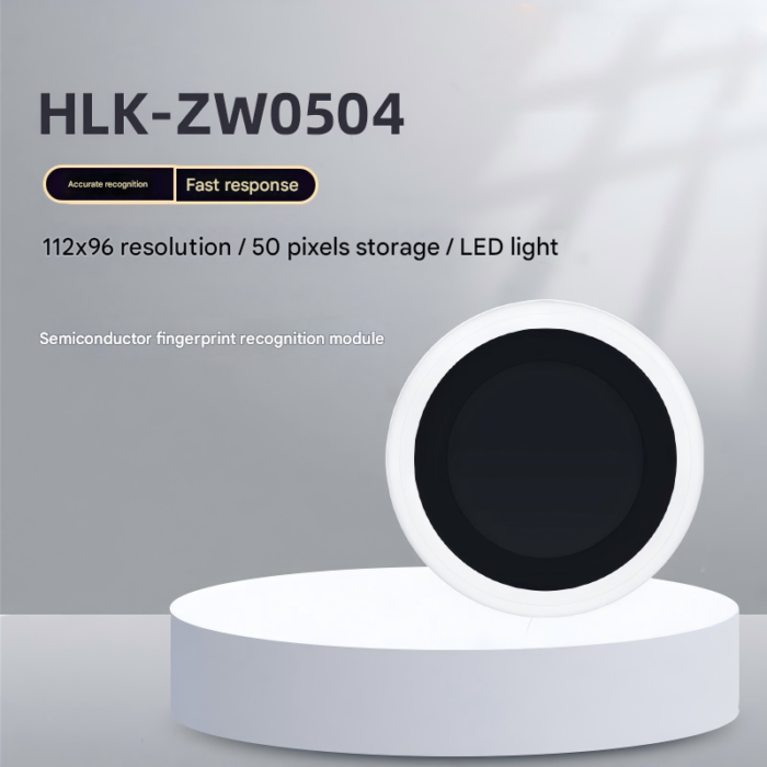 ZW0504 fingerprint recognition module, semiconductor capacitive touch fingerprint sensor switch