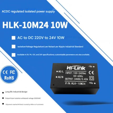 ACDC regulated isolated switching power supply module 10M24/5V/9V/12V/15V 10M24