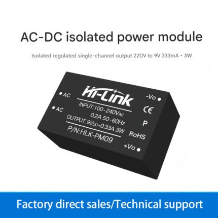 3W-ACDC Isolated Power Supply Module Switching Regulated DC 220 RPM 9V Output Short Circuit Protection PM09