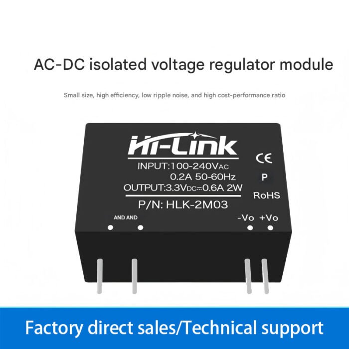 Isolating switching power supply module, ACDC 220V to 5V, 9V, 12V, 24V, 2W, 3W, 5W, 20W, 30W, compatible with Mornsun.