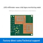 LD6002 60g dual-transmitter dual-receiver human respiratory and heart rate detection radar module for real-time vital sign monitoring