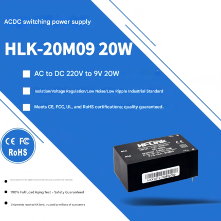 ACDC Regulated and Isolated Power Supply Module 20W/5V/9V/12V/15V/24V HLK-20M09