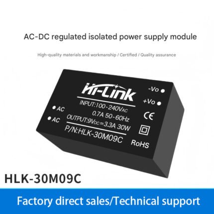 220V to 9V 3.3A 30W AC-DC isolated regulated power supply module 30M09C with built-in EMC circuit and certified.