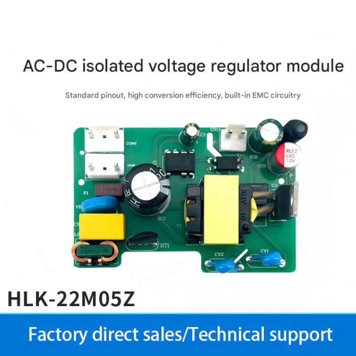 ACDC Isolated Power Supply Module 22W/24W Series: 220V to 5V, 12V, 24V Regulated Output
