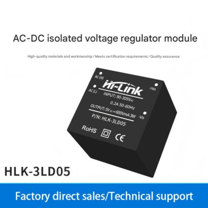 3LD05 Hailing Technology AC-DC Regulated Isolated Power Supply Module 220V to 9V, 12V, 15V, 24V 3W305 All Operating Conditions