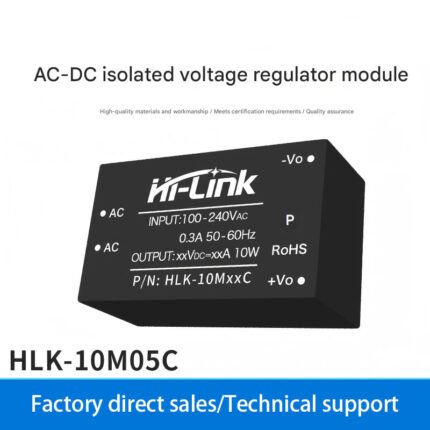 AC/DC power supply 220V to 5V, 12V, 15V, 24V isolation regulator module 10M05C with built-in EMC circuit.