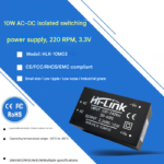 ACDC AC to DC switching power supply module 10W 220 to 3.3V/12V regulated isolated EMC output 10MΩ 03