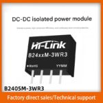 B2405M-3WR3 DC-DC isolated power supply module, 24V to 3.3V, 9V, 12V, 5V, 24V unregulated output.