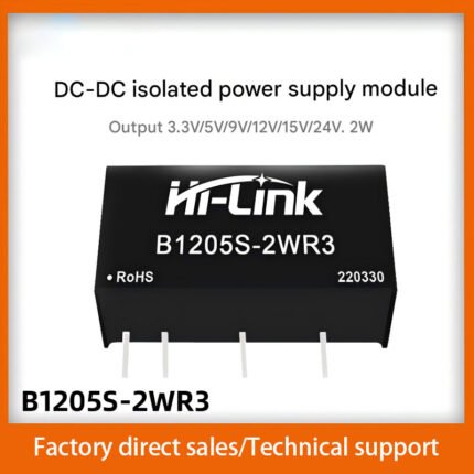 DC-DC power modules B1203/09/12/15/24S and B1205S-2WR3 with short-circuit protection