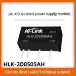 DC-DC isolated power supply module 5V to 5V 400mA 2W, short circuit protection 2D0505AH