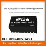 DC-DC isolated power supply with regulated output URB2424S-3WR3H-5V/9V/12V/24V