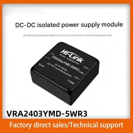 DC-DC isolated power supply module / 09/12/15 / Regulated dual output VRA2403YMD-5WR3