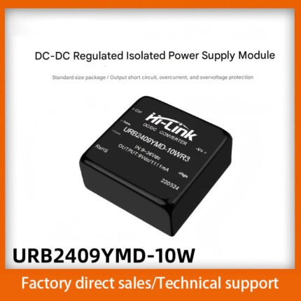 24V to 9V DC-DC Regulated Output Isolated Power Supply Module URB2409YMD-10WR3 with Output Short Circuit Protection