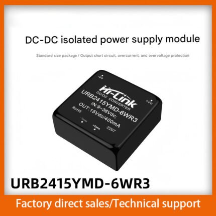 DC-DC isolated voltage regulator with ultra-wide input voltage range of 9V-36V, URB2415YMD-6WR3, overvoltage protection.
