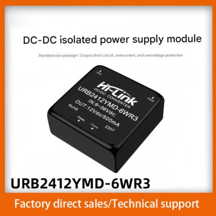 DC-DC isolated voltage regulator, single output, ultra-wide voltage range 9-36V input, URB2412YMD-6WR3