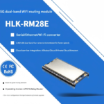 5.8G 2.4G Dual-Band Wireless Network Port Serial Port WIFI Communication Module Long-Distance Data Transmission RM28E