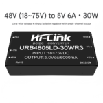 DC-DC regulated output DC isolated power supply module 48V to 12V URB4805LD-30WR3 - Image 2