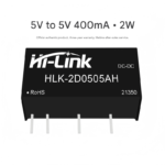 DC-DC isolated power supply module 5V to 5V 400mA 2W, short circuit protection 2D0505AH - Image 2