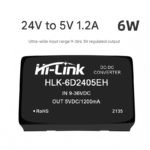24V to 5V DC power supply module, DC-DC isolated regulated output with short-circuit protection, URB2405ZP-6WR3 - Image 2