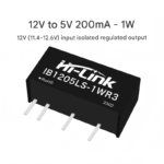 DC-DC isolated regulated single-output power supply module IB1205LS-1WR3 - Image 2