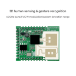 60G millimeter-wave radar gesture recognition 3D human presence sensing LD600 3G serial communication - Image 2