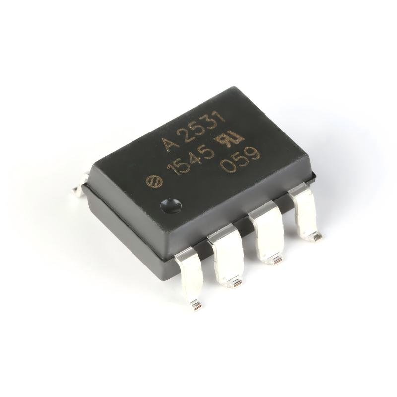 2(1) Surface-mount HCPL-2531-500E SMD-8 dual-channel high-speed optocoupler chip - Image 1