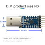 CH340 USB to TTL serial port mini-board module, UART serial port upgrade STC downloader, flashing cable - Image 2