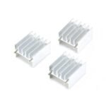 Heat sink 25*24*16MM with pin/without pin, silver, dedicated for TDA7294/L298 and other transistors - Image 2