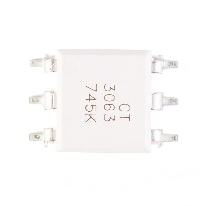 3(1) SMT Optocoupler CT3063(S)(T1) SMD-6 Compatible with MOC3063 Coupler Chip - Image 1