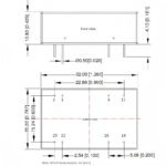 24V to 5V DC power supply module, DC-DC isolated regulated output with short-circuit protection, URB2405ZP-6WR3 - Image 3