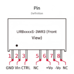 DC-DC isolated power supply with regulated output URB2424S-3WR3H-5V/9V/12V/24V - Image 3