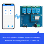 Four-channel remote network control WiFi relay SW04-W mobile phone switch module 250VAC 10A - Image 3